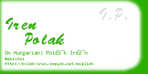 iren polak business card